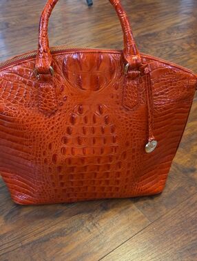 Brahmin Large Duxbury Satchel In An Orange Color. GUC